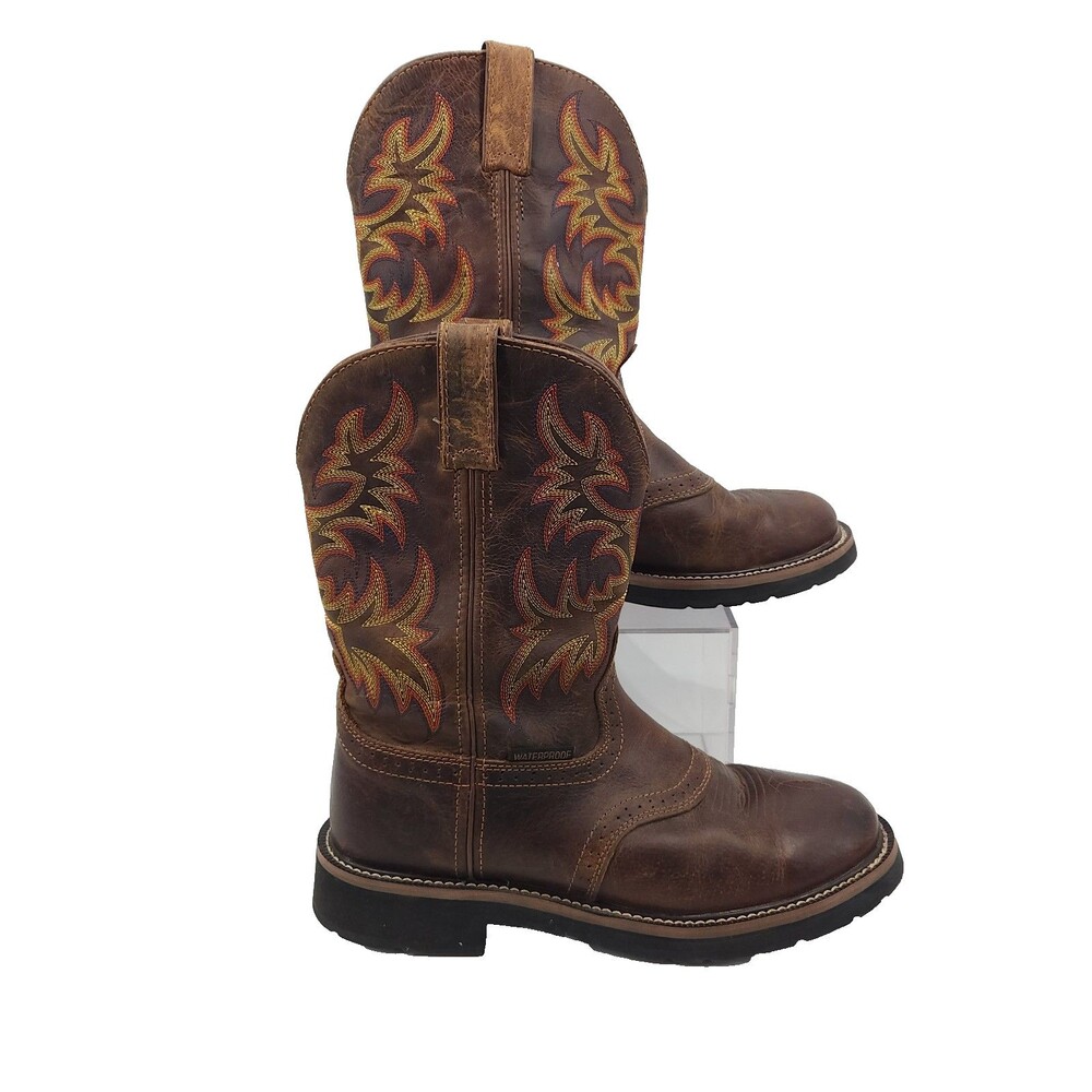 Justin’s Stampede Installer Work Boot Men Size 10.5 D WK4694